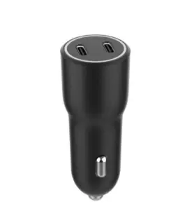 Gembird зарядно за кола 2xUSB-C PD 40W черен