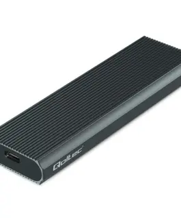 Qoltec Enclosure for M.2 SSD | NVMe | PCIe | USB3.1 | 10Gb/s | 4TB | Graphit