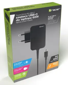 Alternative view of Tracer захранващ блок Лаптоп Prime 65W USB-C