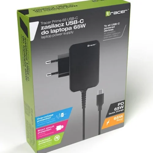 Alternative view of Tracer захранващ блок Лаптоп Prime 65W USB-C