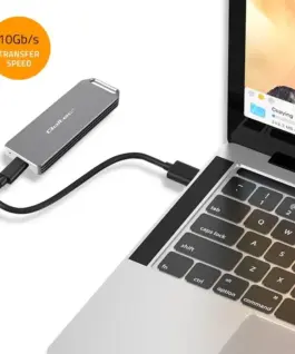Alternative view of Qoltec Enclosure mini for M.2 SSD | NVMe | PCIe | USB3.1 | Super speed10Gb/s | 2TB | Silver