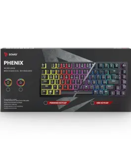 Savio Wireles клавиатура Phenix ABS жълт