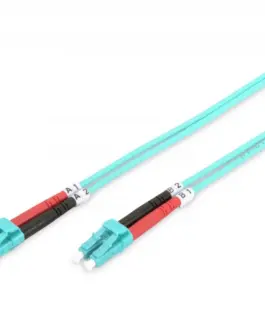 Digitus Patch cord FO LC/LC dplx MM 50/125 OM3 LSOH 1m turquoise