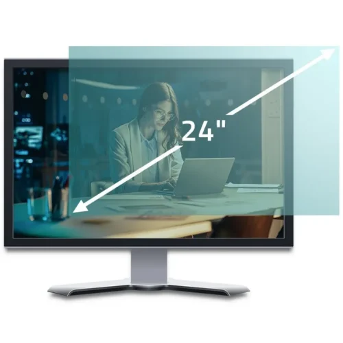 Alternative view of Qoltec Anti син Light Filter 24 inches | 16:9 | Eye protection | Anti Glare | Matte | for monitor