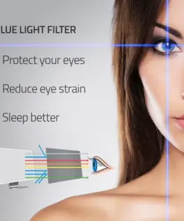 Qoltec Anti син Light Filter 24 inches | 16:9 | Eye protection | Anti Glare | Matte | for
