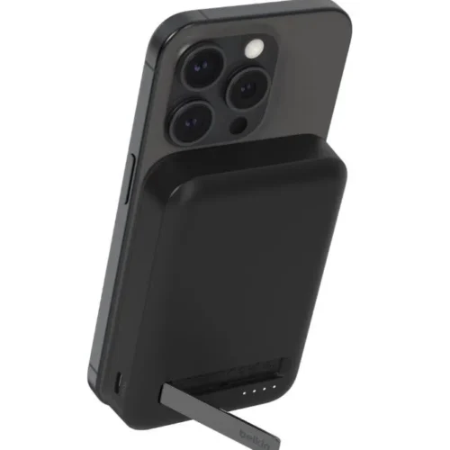 Belkin външна батерия with stand 8000mAh Qi2 MagSafe черен