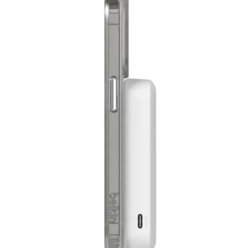 Alternative view of Belkin външна батерия with stand 8000mAh Qi2 MagSafe бял