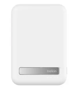 Belkin външна батерия with stand 10000mAh Qi2 MagSafe бял