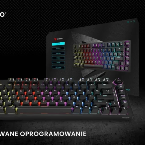 Savio Keyboard Phenix ABS червен Savio