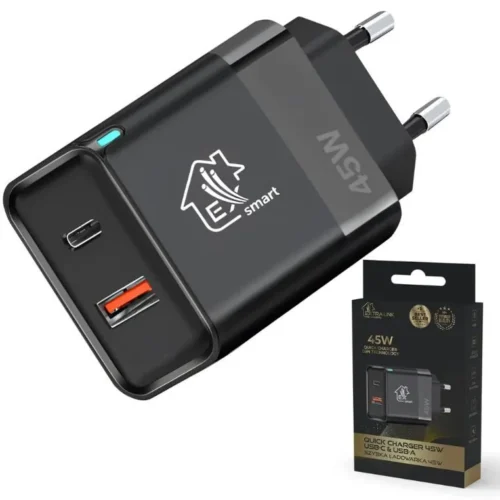 Extralink Ładowarka Smart Life Fast зарядно 45W GaN USB-C, USB-A