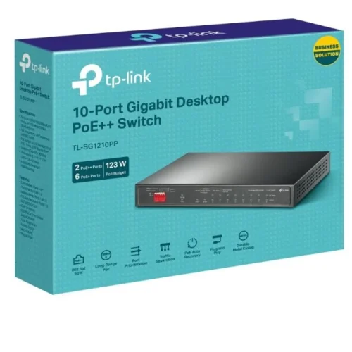 TP-LINK Switch 10xGE PoE+/PoE++ SG1210PP