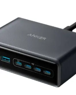 Anker зарядно GeNPrime 200W GaN 4xUSB-C 2xUSB-A черен