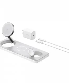 Anker MagGo 3-in-1 Pad 15W Qi2 бял