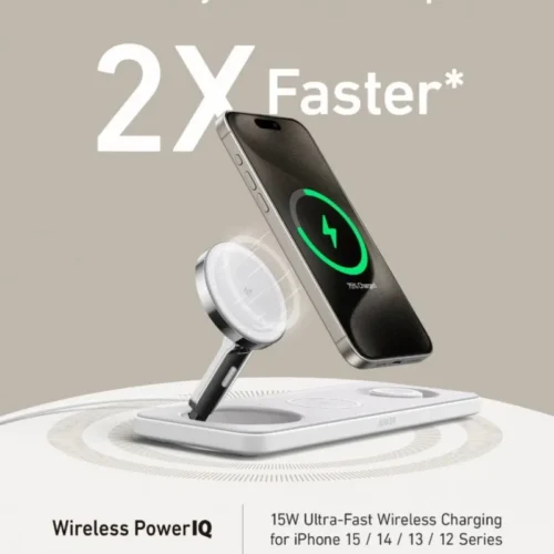 Alternative view of Anker MagGo 3-in-1 Pad 15W Qi2 бял