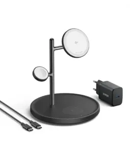 Anker MagGo 3-in-1 Stand 15W Qi2 черен