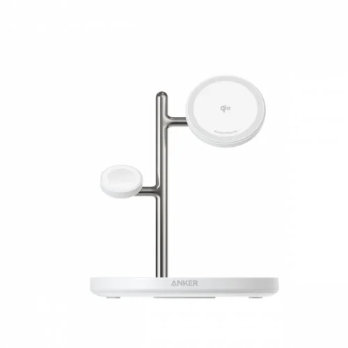 Anker MagGo 3-in-1 Stand 15W Qi2 бял