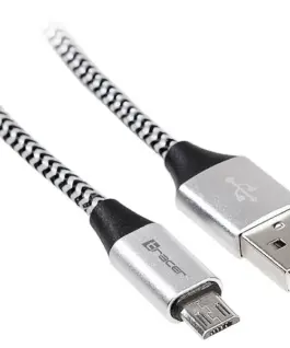 Tracer кабел USB 2.0 AM-micro 1m черен-silver