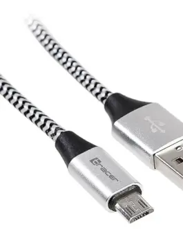 Tracer кабел USB 2.0 AM-micro 1m черен-silver