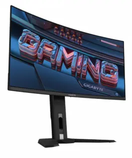 Alternative view of Gigabyte Monitor 34 inches MO34WQC OLED WQHD 175Hz 2xHDMI DP USB-C SPEAKER