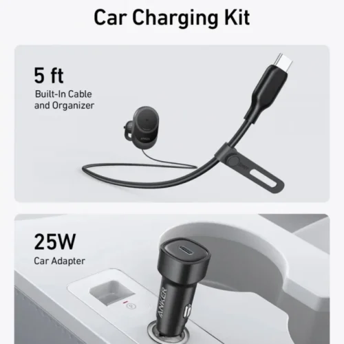 Alternative view of Anker зарядно MagGo Qi2 15W черен