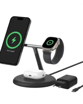 Alternative view of Belkin Boost Charge Pro 3-in-1 Qi2 15W черен adjustabl