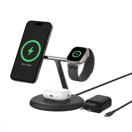 Alternative view of Belkin Boost Charge Pro 3-in-1 Qi2 15W черен adjustabl