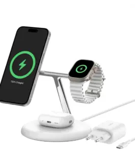 Alternative view of Belkin Boost Charge Pro 3-in-1 Qi2 15W бял adjustabl