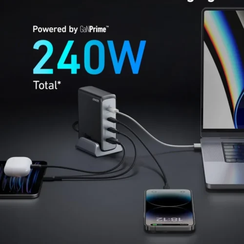 Alternative view of Anker Anker 749 GaNPrime 240W USB-C x 3 USB-A x 1
