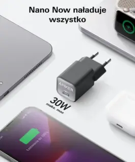 Anker зарядно 511 Nano III 30W GaN USB-C бял