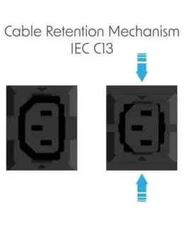 Alternative view of PowerWalker разклонител за шкаф pdu 19 16a 16x iec c13 3m c20 вертикален монтаж черна