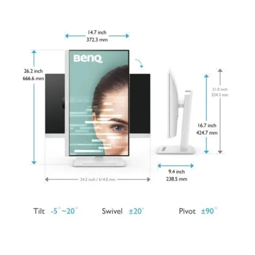 Benq Monitor 27 inches GW2790QT 2K 5ms/IPS/HDMI/100Hz