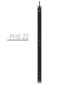 PowerWalker разклонител за шкаф pdu 19 16a 20x iec c13 4x iec c19 3m IEC C20 вертикален черна