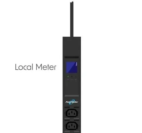 PowerWalker разклонител за шкаф pdu 19 10a 16x iec c13 3m iec c14 miernik вертикален