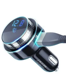 Alternative view of 3MK зарядно за кола transmitter 2xUSB-A+TF card +blueto