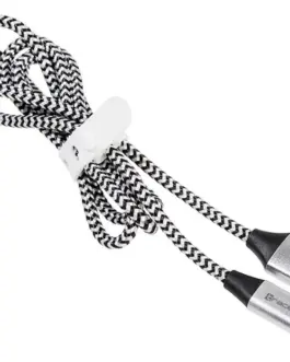 Tracer кабел USB 2.0 wire TYP E-C A Male 1.0m черен-silver