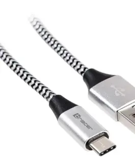 Tracer кабел USB 2.0 wire TYP E-C A Male 1.0m черен-silver