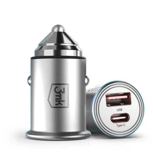 Alternative view of 3MK зарядно за кола 30W PD 1xUSB-C+USB-A