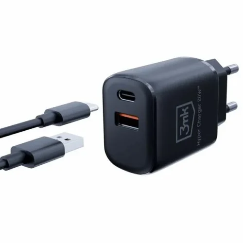 3MK зарядно 20W 1xUSB-C + USB-A PD QC