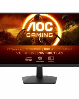 AOC Monitor C27G4ZXU 27 инча Curved Fast VA 280Hz HDMIx2 DP