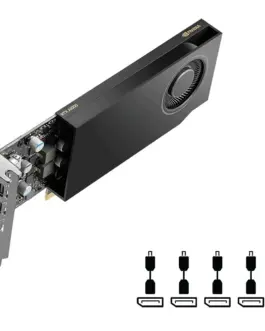 Alternative view of PNY Quadro A1000 8GB GDDR6 VCNRTXA1000-SB