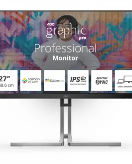 AOC Monitor Q27U3CV 27 инча IPS QD HDMI DP USB-C RJ45 KVM