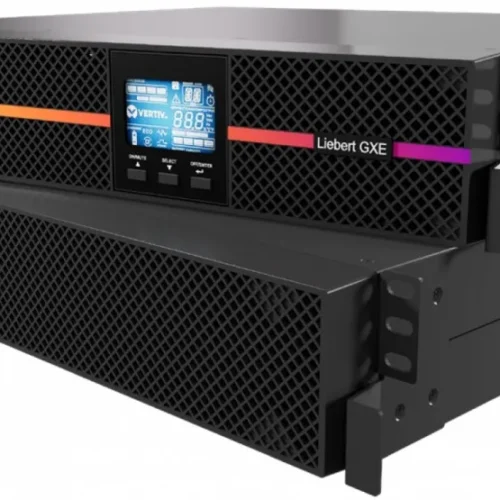 Alternative view of Vertiv UPS GXE3-1000IRT2UXL 1000VA/900W rack/tower with rails C14 input/C13 x 8 output