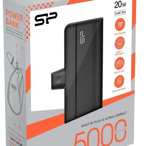 Silicon Power външна батерия QD50 USB-C 5000 mAh MINI черен