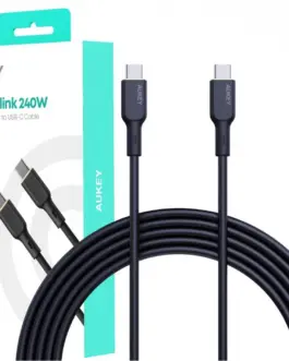 AUKEY CB-SCC241 Circlet Blink Silicone USB C - USB C | 1m | 5A | 240 W PD | 20V