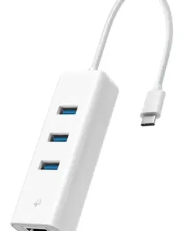 Alternative view of TP-LINK Gigabit Ethernet to USB 3.0 Type C Network адаптер with 3 Port USB 3.0 Hub