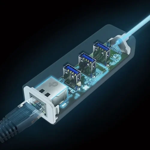 TP-LINK Gigabit Ethernet to USB 3.0 Type C Network адаптер with 3 Port USB 3.0