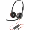 POLY Headset черенwire 3220 USB-A/C 8X228A6