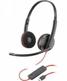 POLY Headset черенwire 3220 USB-A/C 8X228A6
