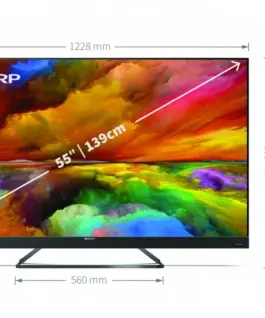 Alternative view of Sharp TV QLED 55 inches 55EQ6EA UHD Android