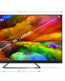 Alternative view of Sharp TV QLED 55 inches 55EQ6EA UHD Android